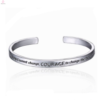 2017 cheap korean alloy plating white silver bracelet for men